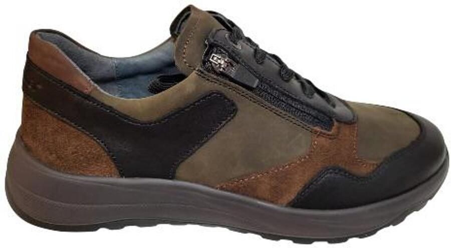 Wäldlaufer Waldläufer Heren Sneaker 662001-411-673 Zwart Combi Wijdte K (42.5) - Foto 3