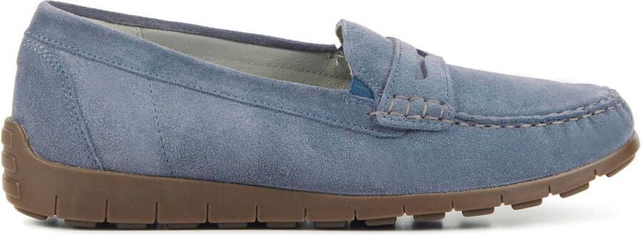 WALDLAUFER Waldläufer Mocassins Dames 785508 Sue Maat: 37 5 Materiaal: Suède Kleur: Blauw