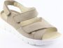 Wäldlaufer Waldlaufer 658001~K~Adea~~~~~~~~~~~~~~~~~ Platte sandalenDames Sandalen Wit beige - Thumbnail 1