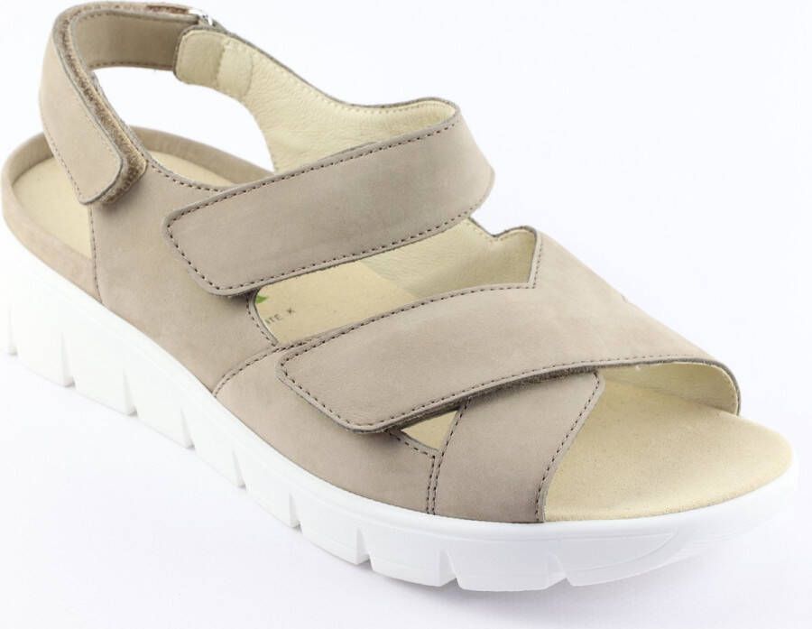Wäldlaufer Waldlaufer 658001~K~Adea~~~~~~~~~~~~~~~~~ Platte sandalenDames Sandalen Wit beige