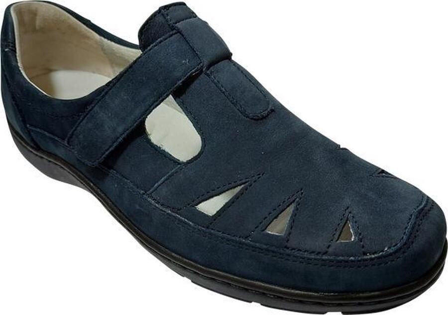 Waldläufer Waldlaufer Klittenbandschoen 496510 191 217 Marine Blauw Wijdte H 3½ 36½