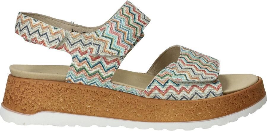 WALDLAUFER Waldläufer Sandalen met Hak Dames H-libby Maat: 39 Materiaal: Textiel