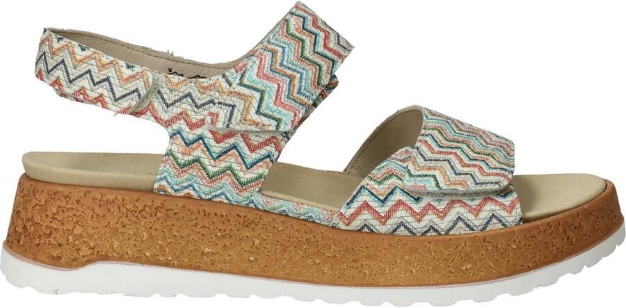 WALDLAUFER Waldläufer Sandalen met Hak Dames H-libby Textiel