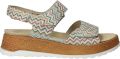 WALDLAUFER Waldläufer Sandalen met Hak Dames H-libby Textiel - Multicolor