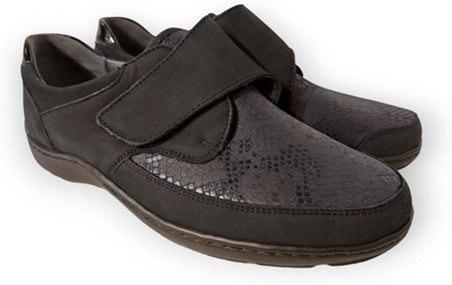 Wäldlaufer Waldlaufer Orthotritt Klittenbandschoen 496H31 350 194 Blauw Stretch Wijdte H - Foto 2