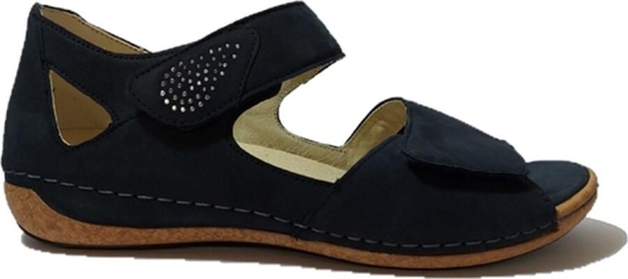 Wäldlaufer Waldlaufer OrthoTritt Sandaal 342H80 201 217 Marine Blauw H Verwisselbaar Voetbed
