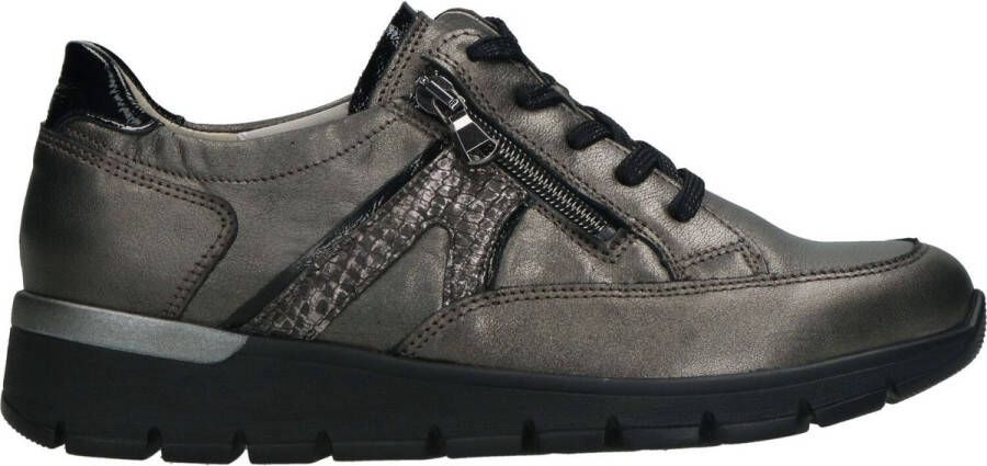 Wäldlaufer Waldläufer Dames Sneaker 626001-329-990 Grijs Metallic Wijdte K (40.5)