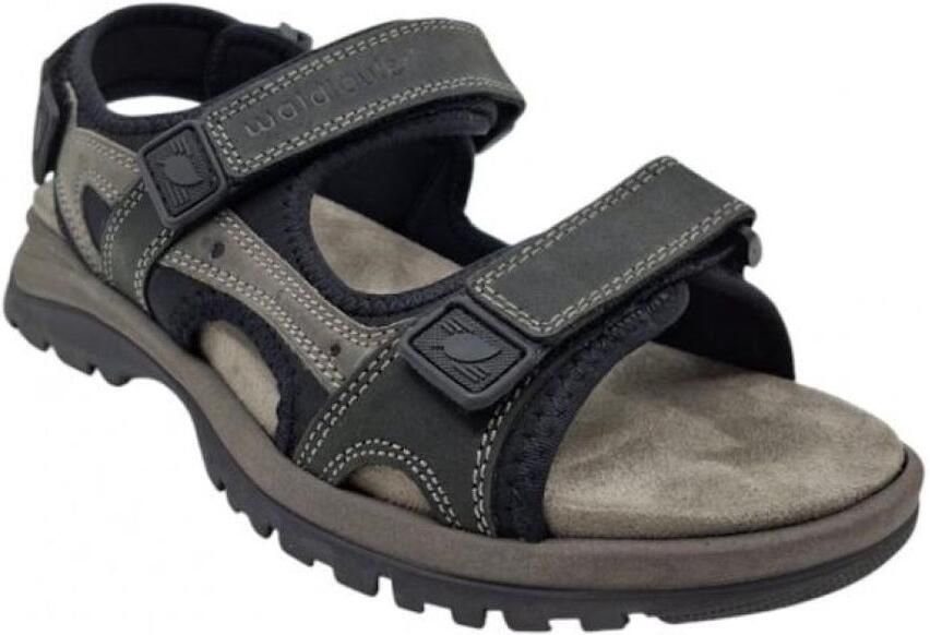 Wäldlaufer Waldlaüfer Sandalen Waldlaufer taro schwarz asphalt sandaal