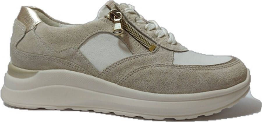 Waldläufer Waldlaufer Sneaker 760001 600 993 Wijdte H Beige Wit Goud