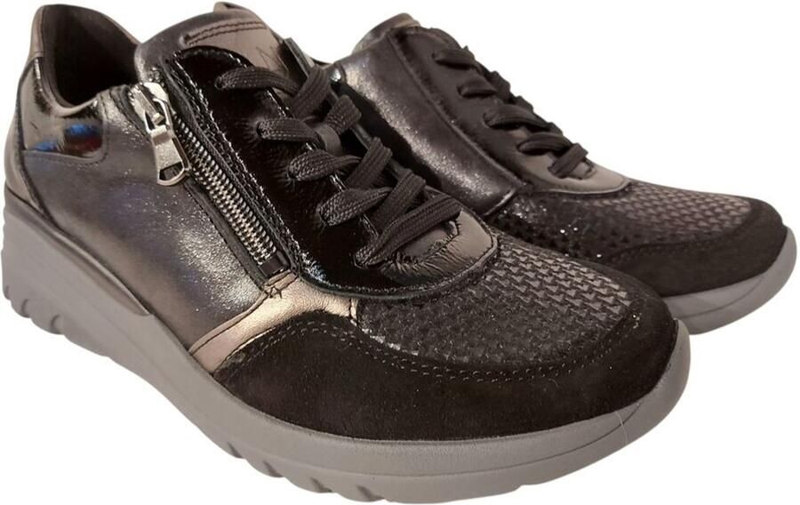 Wäldlaufer Waldlaufer Sneaker 927H02 701 768 Zwart Brons Combi Wijdte H