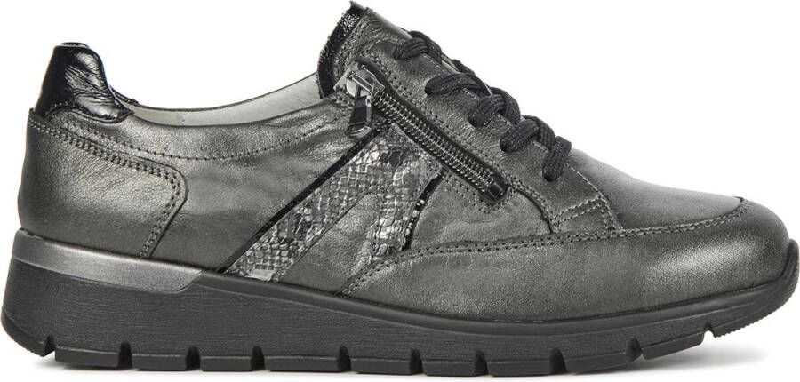 WALDLAUFER Waldläufer Lage Sneakers Dames 626001 Maat: 38 5 Materiaal: Leer Kleur: Grijs