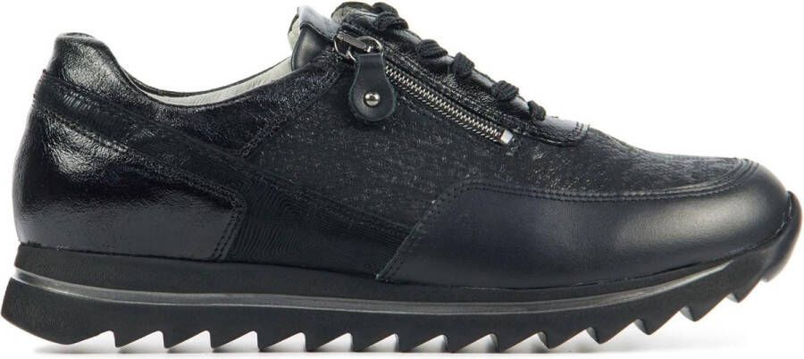 Waldläufer Waldlaufer Sneakers Dames Lage sneakers Damesschoenen Leer 923011 Zwart