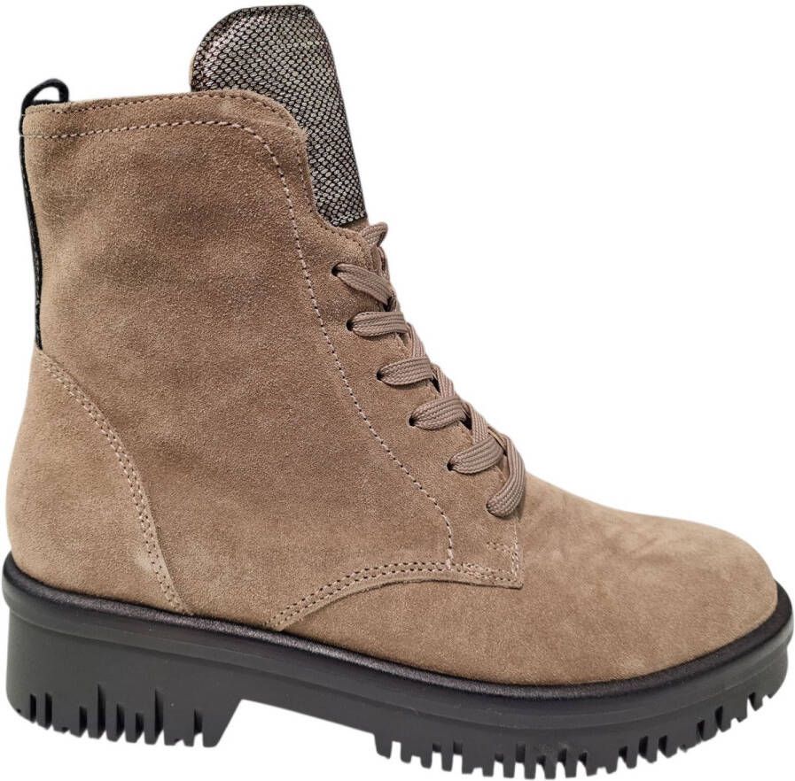 Wäldlaufer Waldlaufer Suede Beige Dames Veterboots H Beige
