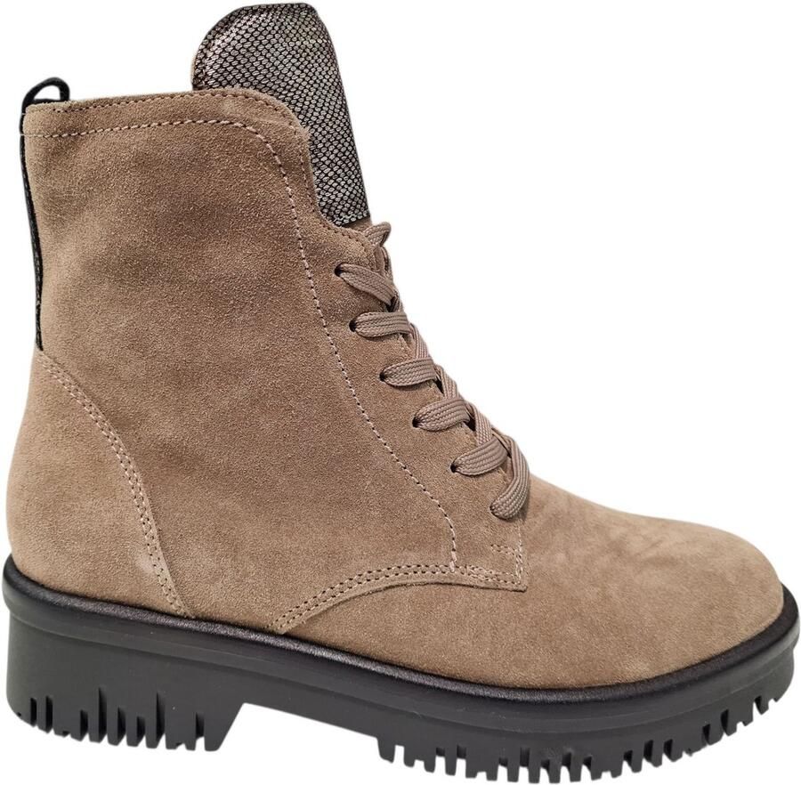 Wäldlaufer Waldlaufer Suede Beige Dames Veterboots H Beige