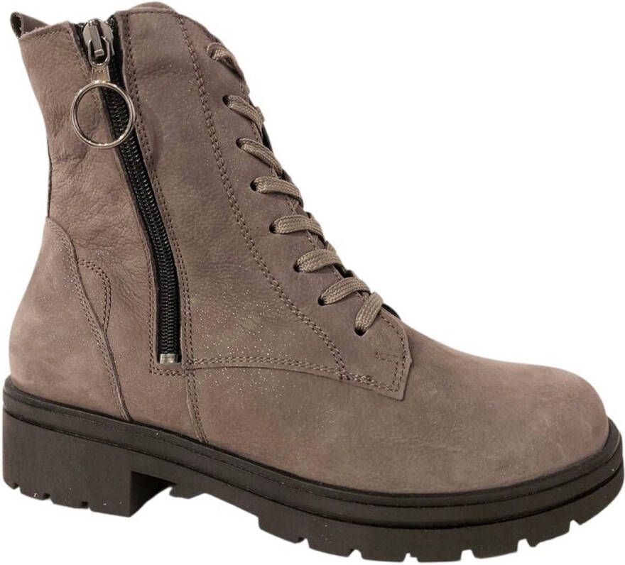 Wäldlaufer Waldlaufer Veterboot 648803 189 052 Carbon Grijs Glitter Wijdte K