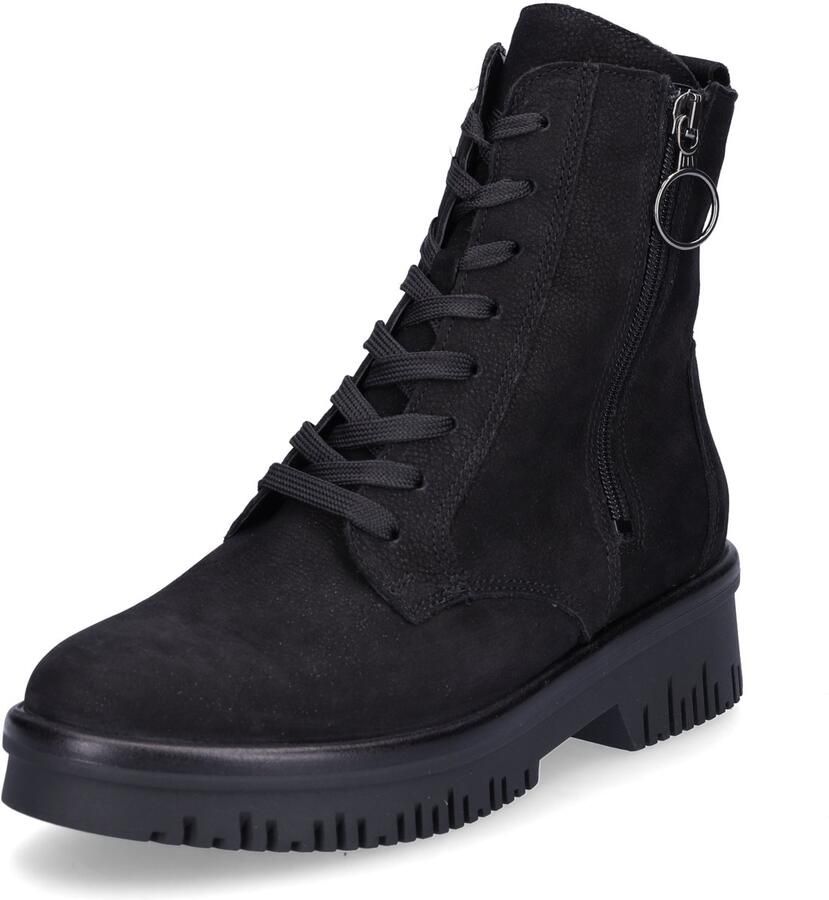 WALDLÄUFER Laarzen 'Stiefeletten Boot Damen 934802 189 001 Echtleder in schwarz' zwart