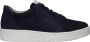 Waldläufer Blauwe Suède Sneaker met Uitneembaar Voetbed Blue - Thumbnail 4