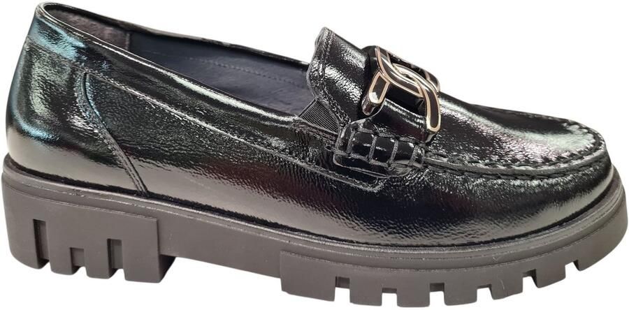 Wäldlaufer Waldlaufer Zwarte Lak Dames Instappers H Zwart