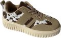 Wali Dames Plateau Sneakers Beige Koeienprint - Beige