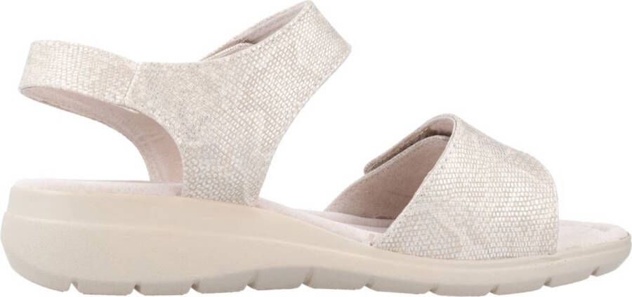 Victoria Flat Sandals Gray Dames