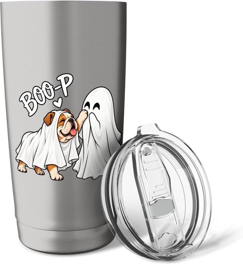 Wand thermobeker Halloween bulldog