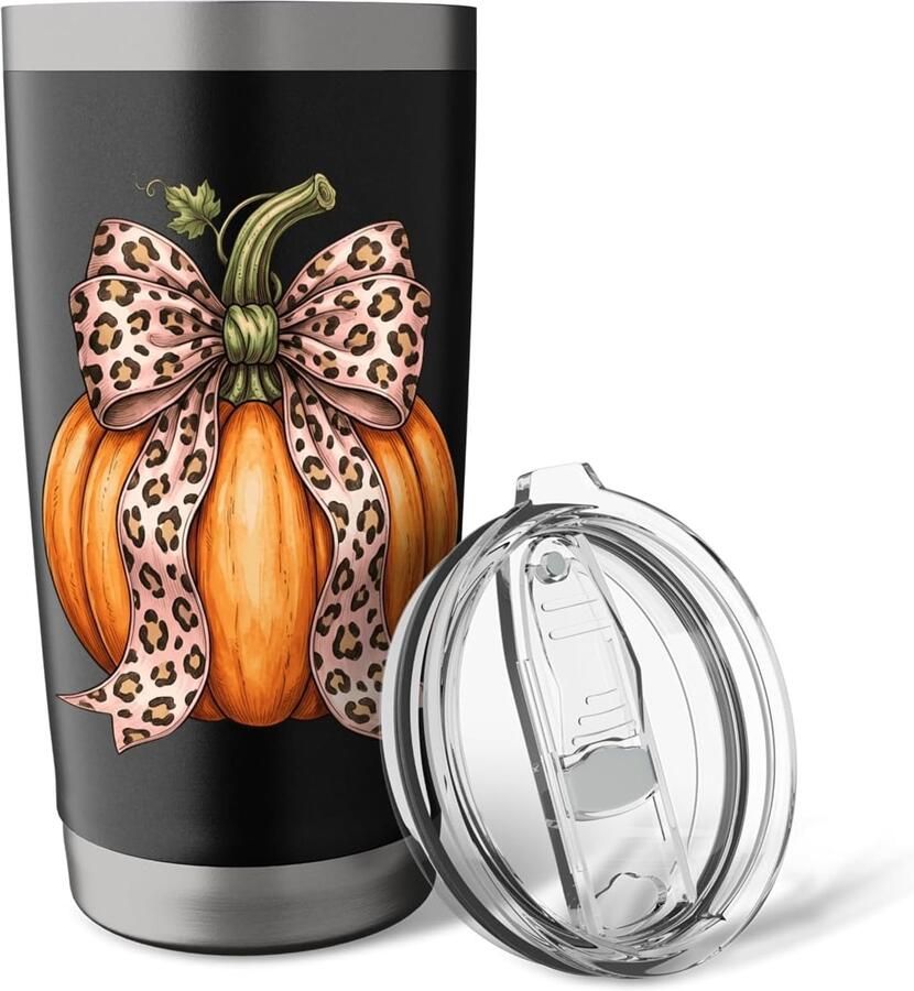 Wand thermobeker met luipaardprint