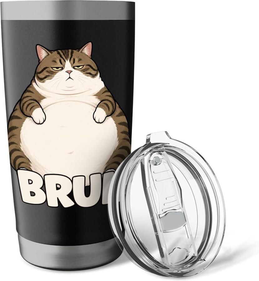 Wand thermosbeker voor kattenliefhebbers