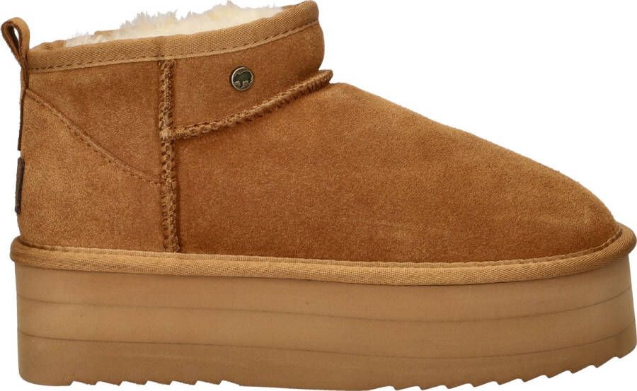 Warmbat Australia Durack Triple suède enkelboots cognac