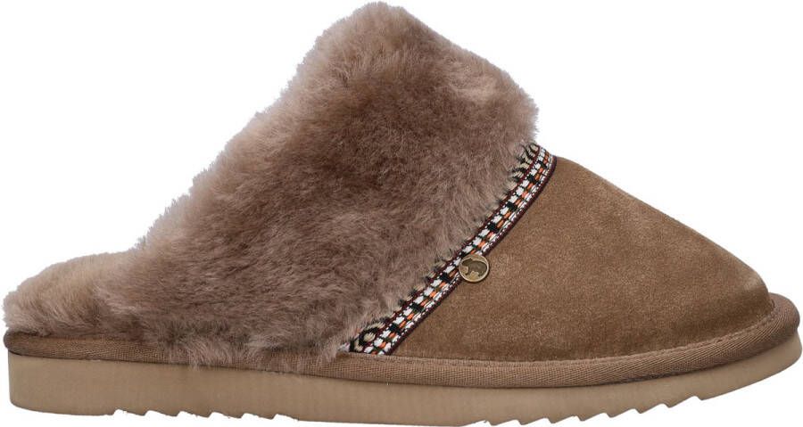 Warmbat Australia Flurry Tope dames pantoffel Taupe