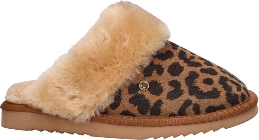 Warmbat Australia Warmbat Collie Print Panther Dames Sloffen Chestnut