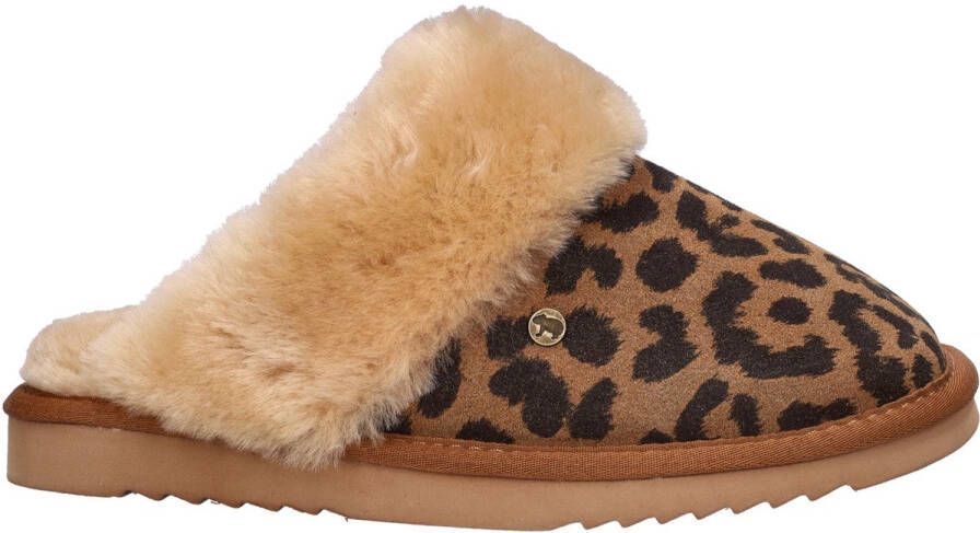 Warmbat Australia Warmbat Collie Print Panther Dames Sloffen Chestnut