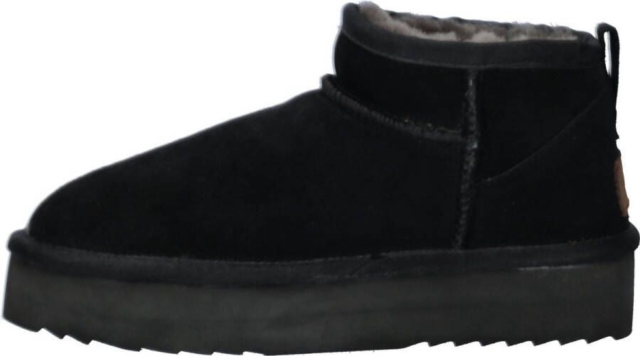 WARMBAT Vachtlaarzen Dames Durack Plateau Maat: 39 Materiaal: Suède Kleur: Zwart - Foto 2
