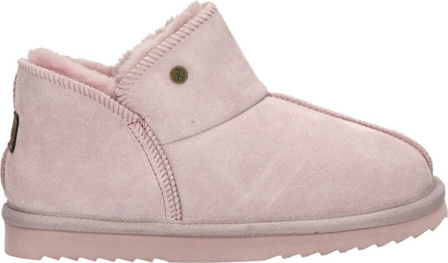 Warmbat Australia Willow gevoerde suède pantoffels lichtroze - Foto 2