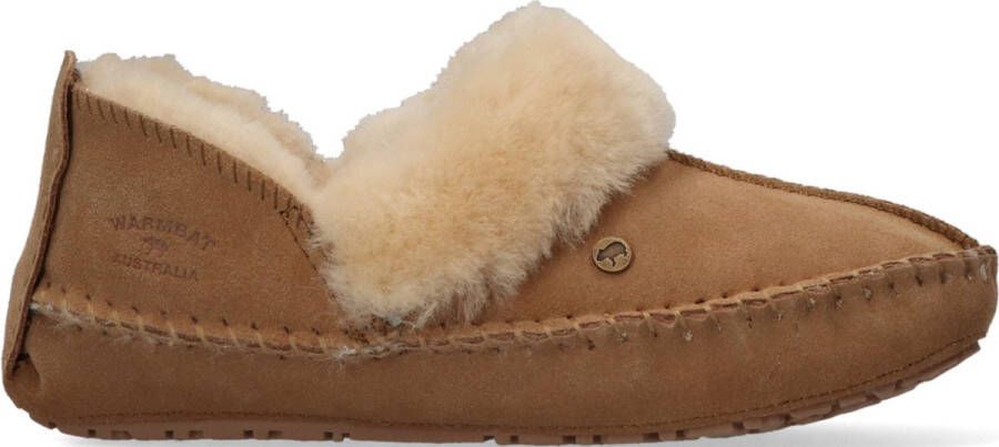 Warmbat Pantoffels Barrine BAR341026 Camel Bruin