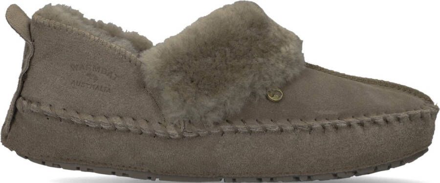 Warmbat Barrine Pantoffels Sloffen Dames Groen