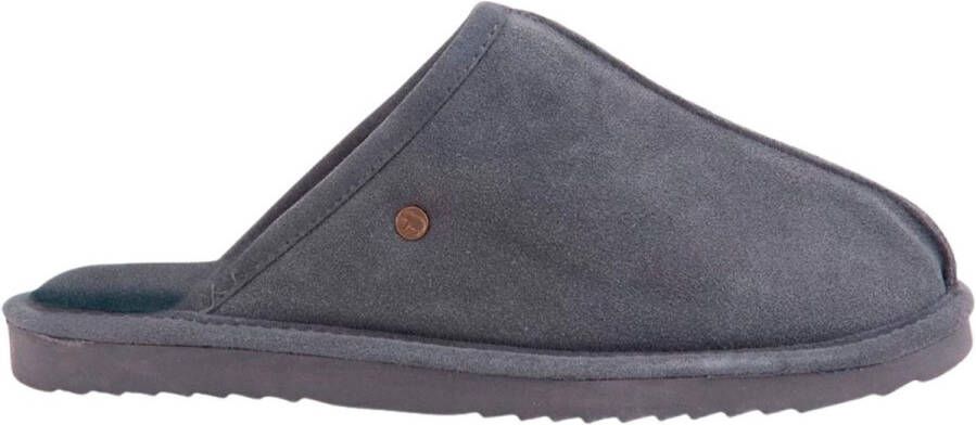 Warmbat Barron Suede Heren Pantoffels Dark grey
