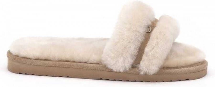 Warmbat Clair Dames Sloffen Beige
