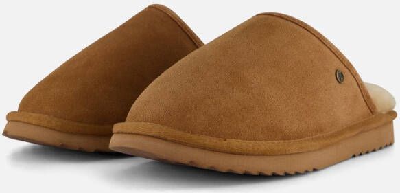 Warmbat Classic Mannen Sloffen Cognac
