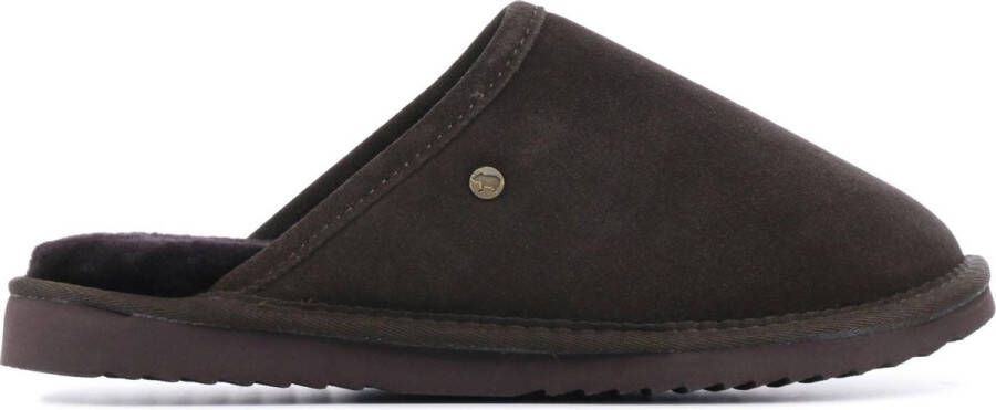 Warmbat bruin Clc521065 Classic Choco pantoffels Zwart Heren