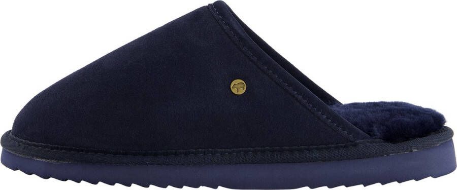 WARMBAT Pantoffels Classic Unisex Maat: 45 Materiaal: Suède Kleur: Blauw - Foto 4