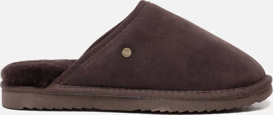Warmbat Classic Suede Unisex Sloffen Donkerbruin
