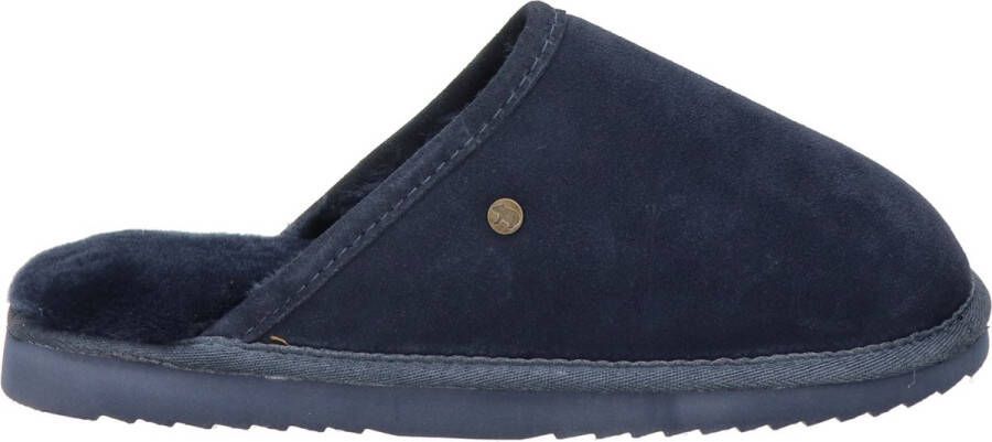 Warmbat Classic Unisex Suede Heren Sloffen Donkerblauw