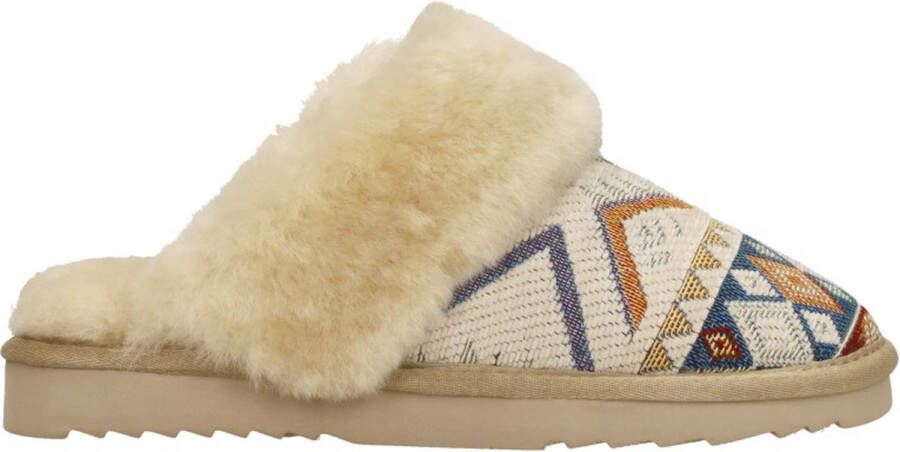 Warmbat Collie Pantoffels Open Beige