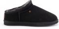 Warmbat Herenmuil van Leer en Schapenwol Black Heren - Zwart
