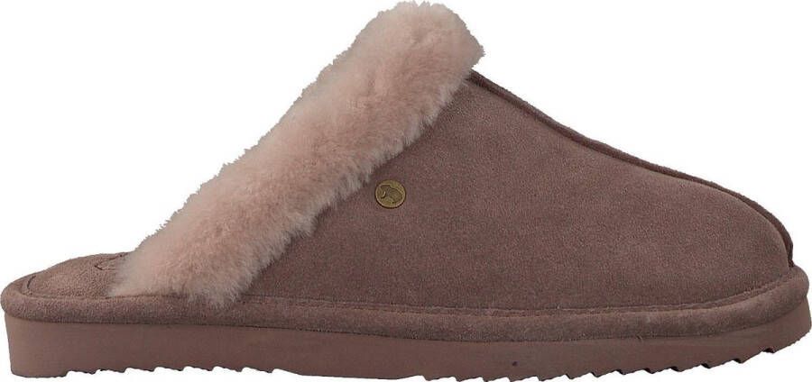 Warmbat Dames Sloffen Taupe