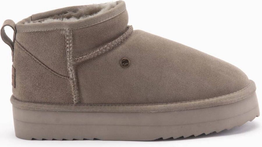 Warmbat Stijlvolle Durack Groene Suède Plateau Laars Green Dames