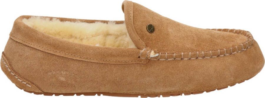 WARMBAT Pantoffels Heren Earlwood Maat: 42 Materiaal: Suède Kleur: Cognac - Foto 3