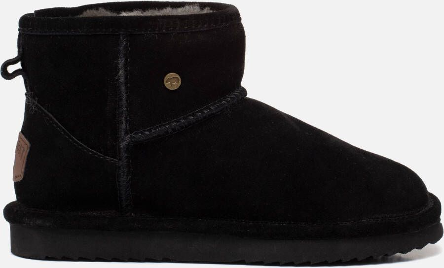 Warmbat Enkellaarsjes zwart Suede Dames