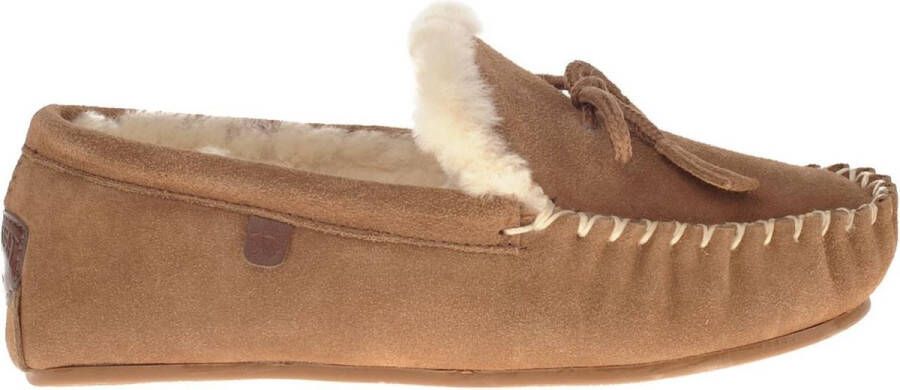 Warmbat Flurry Pantoffels cognac Suede