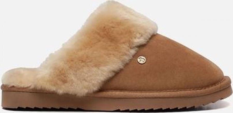 Warmbat Flurry Pantoffels Luxe Comfort Stijlvol Ontwerp Brown Dames